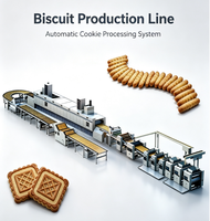 Ligne de production automatique de biscuits, machine à fabriquer des biscuits durs et mous, équipement de transformation pour boulangerie