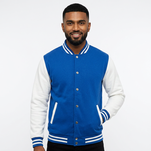 Veste de baseball premium pour homme, style streetwear, en polyester, à manches longues, prix usine, pas cher. - Product Image 1