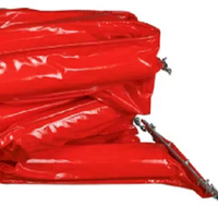 Barrière de confinement gonflable pour algues marines / Barrière anti-inondation facile à installer / Barrière de confinement pour déversements d'huile en PVC réutilisable et écologique