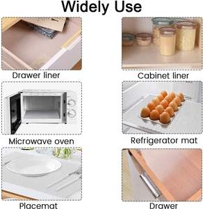 Forro Antideslizante de EVA para Estantes, Tapete Impermeable para Cajones, Forro para Armarios, Tapete para Refrigerador, Película Antideslizante Clásica para Cocina - Product Image 4