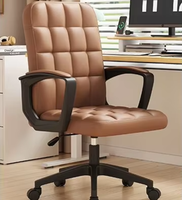 Chaise de bureau ergonomique en gros, confortable, pivotante, pour bureau à domicile, chaise de direction avec roulettes pivotantes