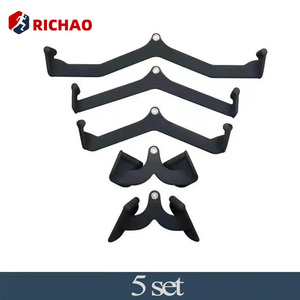 Bán buôn grip xử lý Lat kéo xuống rowing Bar Set tập thể dục tập tin đính kèm phòng tập thể dục phụ kiện <span class=keywords><strong>5</strong></span> cái Set - Product Image 3