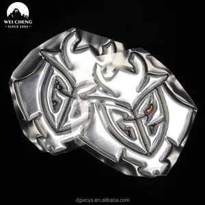 Özel 3D Metal gümüş renk Logo kabartmalı TPU yamalar üzerinde fabrika demir giyim etiketleri uygulanan