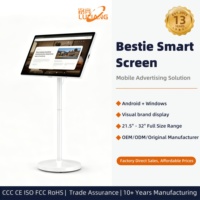 Écran intelligent Yoga 4K de 32 pouces avec batterie, Android 13, moniteur de fitness mobile avec animation pour entraînement à domicile et entraînement personnel