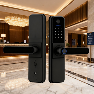 מפתח סיסמה חשמלי tlock דיגיטלי tuya טביעת אצבע אבטחה מנעול חכם עבור אלומיניום/פלדה/עץ/זכוכית עבור בלוטה - Product Image 1