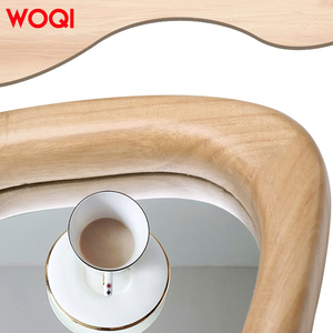 Woqi treo theo chiều dọc và chiều ngang tự nhiên Khung gỗ thông không thường xuyên hình chữ nhật tường gương cho tường trang trí nội thất chưa có đánh giá - Product Image 4