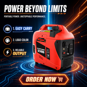 Générateur d'énergie portable silencieux à essence 3Kva 3Kw 5Kva 5Kw monophasé pour la maison, le camping et les situations d'urgence - Product Image 2