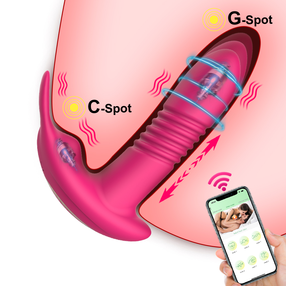 ALWUP Tragbarer Vibrator mit APP-Steuerung, 9 Sto- und Rotationsmodi,  Klitoris- und G-Punkt-Stimulator, Dildo-Spielzeug fr Frauen| Alibaba.com