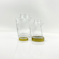 Vente en gros de pots en verre au design unique et nouveau, 150 ml, 360 ml, 500 g, pour miel, confiture, gelée, cornichons, sauces, épices, emballages vides réutilisables