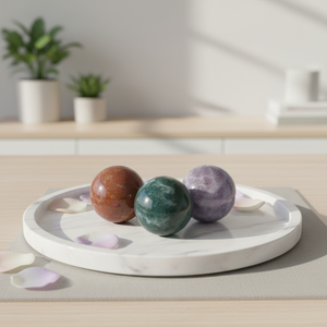 Esfera de <span class=keywords><strong>Jaspe</strong></span> Oceánico de Cristal Grabado, Hermosa y Pulida, para Decoración del Hogar y Regalos de Feng Shui, Venta al Por Mayor - Product Image 4
