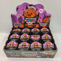 Jouet anti-stress en TPR scintillant en forme de Baozi style Halloween, boîte surprise amusante, jouet à presser pour enfants, idéal pour les fêtes