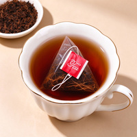 Sachets de thé Pu-erh mûr en soie de maïs, marque privée OEM, sans caféine, anti-œdème, détoxifiant, à base de plantes, en forme de pyramide