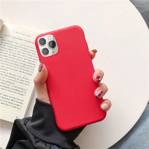 Étuis de téléphone IVANHOE de couleur bonbon tendance pour iPhone 12 11 <span class=keywords><strong>Pro</strong></span> Max X XR XS 8 7 6 Plus, <span class=keywords><strong>coque</strong></span> arrière en TPU souple de couleur unie simple - Product Image 6