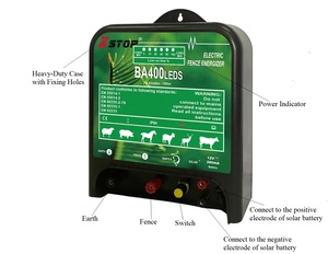 Électrificateur de clôture <span class=keywords><strong>solaire</strong></span> et batterie et secteur électrique pour clôture électrique ferme cheval et mouton - Product Image 3