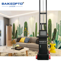 Impresora de pared plegable con cabezales de impresión duales TX800 Máquina de pintura de pared vertical automática de alta resolución para interiores y exteriores