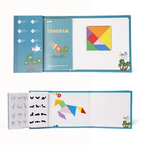 UCMD 아이 교육 장난감 퍼즐 게임 마그네틱 Tangram 어린이