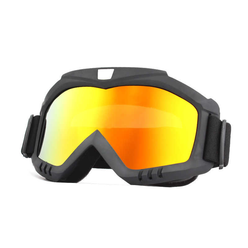 655 mask upper frame-black electroplated-red-imitation lenses