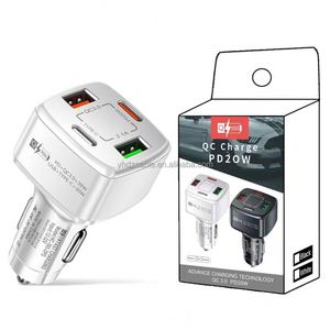 38W 3USB+<b>type</b> <b>c</b> PD 4-port Vehicle Charger QC3.0 Multi-port Car Fast Charging for IPhone14 13 Smartphone <b>Adapter</b> - Product Image 1