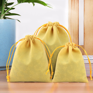Wholesale 20x25cm Wedding Favour <strong>Bag</strong> Large Drawstring Pouch <strong>Velvet</strong> Drawstring Cosmetic Dust <strong>Bags</strong> - Product Image 5