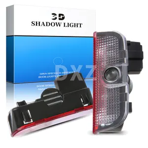 DXZ 2 टुकड़े एलईडी दरवाजा जेट्टा के लिए रोशनी कार लोगो प्रोजेक्टर रोशनी MK5 MK6 MK7 Passat B6 B7 सीसी गोल्फ 6 7 में आपका स्वागत है रोशनी