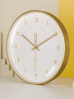 Horloge murale en métal, 1-12 pouces, style européen, créative, meilleures ventes, pour chambre à coucher et salon