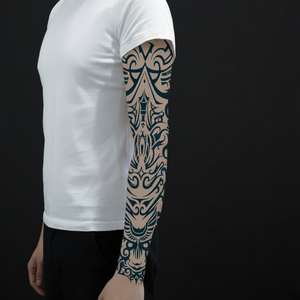 Adesivi per Tatuaggi Temporanei a Tema Erbe e Colori Artistici, Impermeabili e Resistenti al Sudore, Design Moderno e Semplice per Body Art - Product Image 6