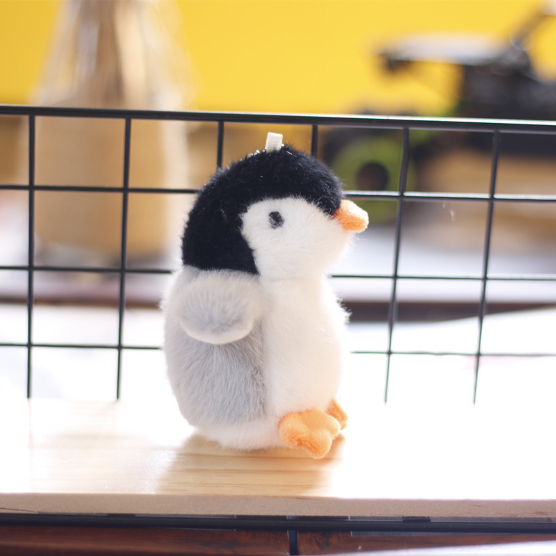 子供用ぬいぐるみペンギンキーチェーン | プラスチック製鍵掛け