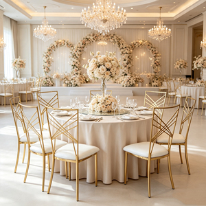 Chaises Chiavari Napoléon Dorées Modernes et Confortables pour Salles de Banquet, Salles à Manger, Espaces Extérieurs, Salons, Mariages, Hôtels et Événements – Vente en Gros - Product Image 2