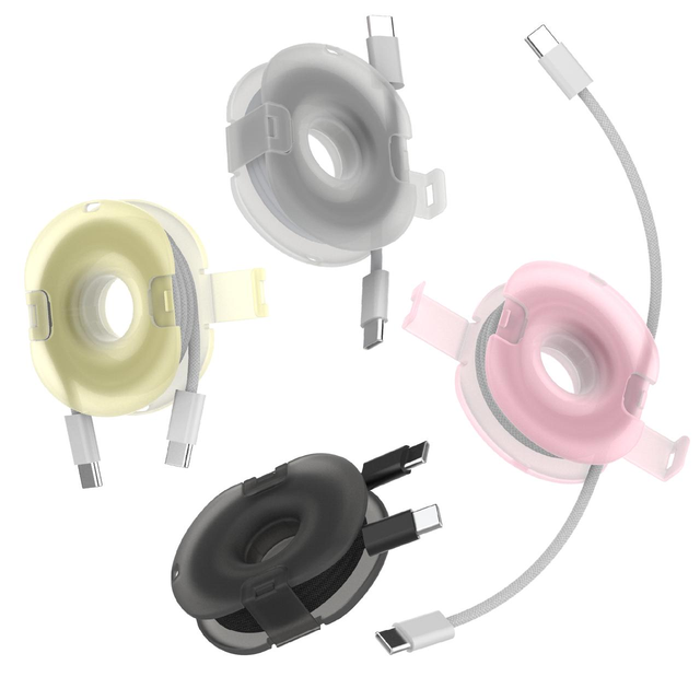 Cable Wrap Organizer Portable Cord Winder for USB Charging Earphone Data Cables Compact Desktop Travel Storage Keeper