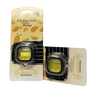 Difusor de <span class=keywords><strong>mango</strong></span> con logotipo personalizado OEM, Clip de ventilación, salida de líquido de plástico, papel, Perfume para coche, ambientador y aromaterapia - Product Image 1