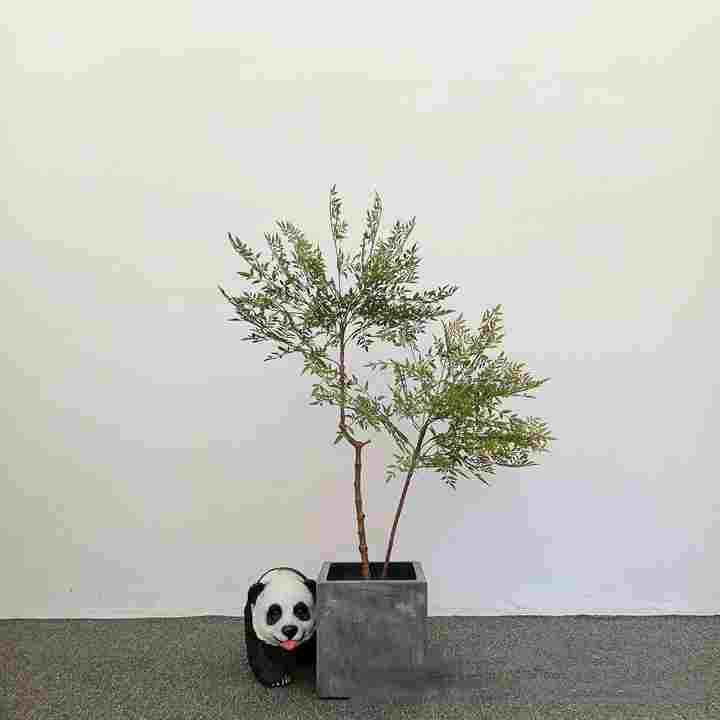 Wholesale  Red Decorative Bamboo Tree Artificial Green Bamboo Plant Decoration Indoor and Outdoor