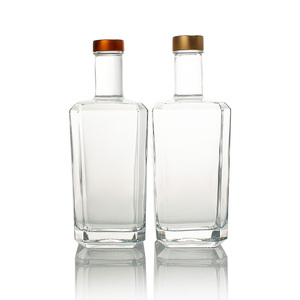 Tùy chỉnh 70cl 75cl Whisky rượu mạnh Gin Tequila <span class=keywords><strong>Vodka</strong></span> Chai thủy tinh với nút chai - Product Image 3