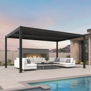 Fabricant de source Pavillon de jardin extérieur de luxe Pavillon de terrasse Pavillon de toit Pavillon bioclimatique en alliage d'aluminium - Product Image 5