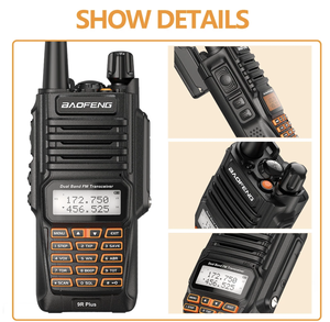 Baofeng Bộ Đàm Chống Nước IP68 UV9R Plus Bộ Đàm VHF UHF 8 W Di Động Mạnh Mẽ 10Km 20Km Tầm Xa 30 Km <span class=keywords><strong>Radio</strong></span> Hai Chiều UV9R Ham - Product Image 4
