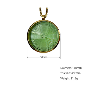 Colgante de energía escalar cuántica japonesa CAMAZ, colgante de cristal de bioenergía para el cuidado de la salud, colgante de cristal de biodisco de energía Mini Alpha Spin - Product Image 3