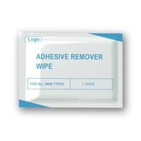 Lingettes dissolvant d'adhésif personnalisées en gros emballage individuel tampons dissolvant d'adhésif respectueux de la peau
