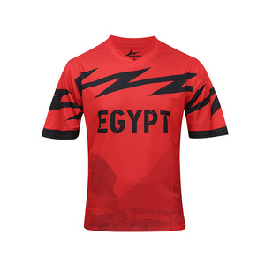 <span class=keywords><strong>Camiseta</strong></span> de Fútbol de Manga Corta para el Equipo Nacional, Transpirable, de Poliéster, para Partidos, Aficionados, Uso Diario Informal - Product Image 4