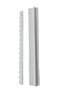 بيع بالجملة رف خشبي ماجونغ أبيض اللون مع شكل موجة دفع اليدين - Product Image 3