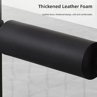 Support de Squat Bulgare en Acier Réglable pour Squat à une Jambe, Capacité 330 lb, 9 Niveaux de Hauteur, Rouleau en Mousse Rembourré