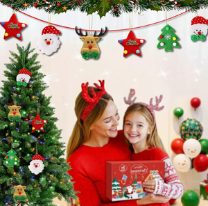 Nuova Decorazione Natalizia: Ciondolo in Peluche a Forma di Alce e Pupazzo di Neve, Accessori per Albero di Natale, Ciondolo Fai-da-Te - Product Image 4