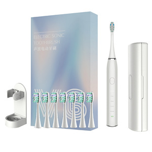 Brosse à dents électrique sonique rechargeable, étanche IPX7, avec 6 têtes de brosse, portable pour usage domestique - Product Image 3