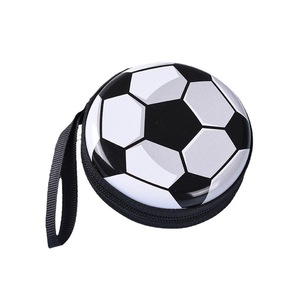 Atacado Crianças Portable Earphone Key Storage Bag Mini Carteira Com Sport Soccer Ball Impressão Zipper Coin Purse - Product Image 3