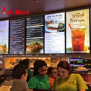 Ad LED Poster Frame for Restaurant&Cinema Marketing Products Led Advertising Light <b>Box</b> Aluminum Tempered Glass Boxes Ultra Slim - Product Image 5