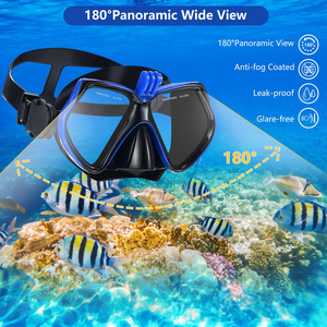 Máscara de <span class=keywords><strong>Buceo</strong></span> con Soporte para <span class=keywords><strong>GoPro</strong></span>, Cristal Templado Antivaho, Máscara de Snorkel a Prueba de Fugas - Product Image 4