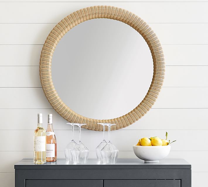 Garden sets furniture outdoor round wall mirror