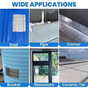 Ruban d'étanchéité professionnel en aluminium et butyl, ruban de réparation de fuites pour toitures métalliques, camping-cars, gouttières, fenêtres et cheminées - Product Image 5