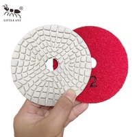 LITTLE ANT Outil de polissage hybride diamant flexible de 4 pouces 3 4 5 étapes pour pierre marbre granit