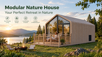 Maison préfabriquée en acier de haute qualité, maison modulaire miniature de luxe pour l'hébergement