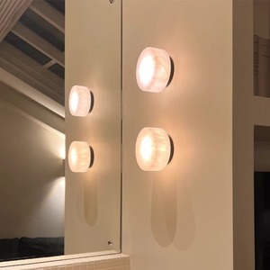 Lampe murale en marbre naturel, source de lumière LED, salon, chambre à coucher, éclairage de miroir, décoration intérieure - Product Image 1