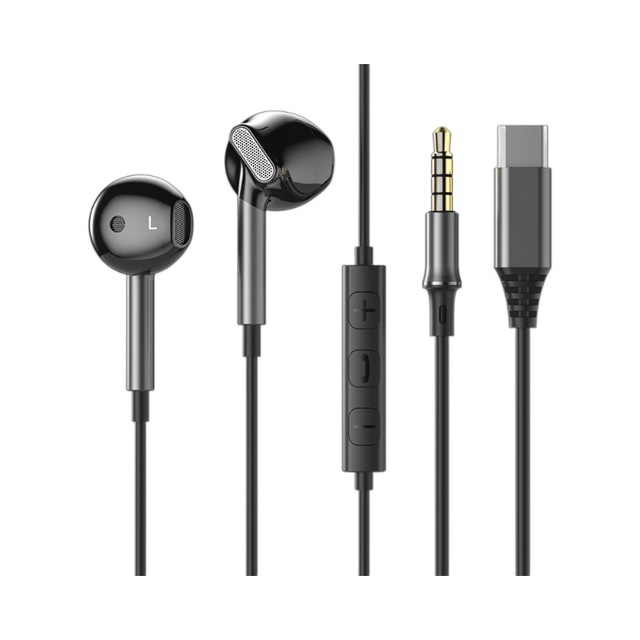 Wired Earphones TYPE-C Digital Decoding Chip Karaoke Phone Wired Earphone High Sound Quality Earphones